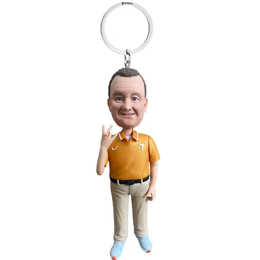 Custom bobblehead keychain of k8, a portable and fun personalized accessory