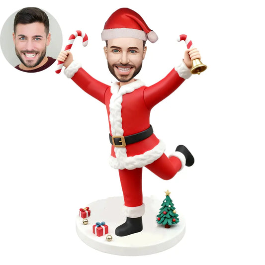 Custom Christmas Bobblehead Doll - Handmade Personalized Bobblehead from Photo Holiday Gift