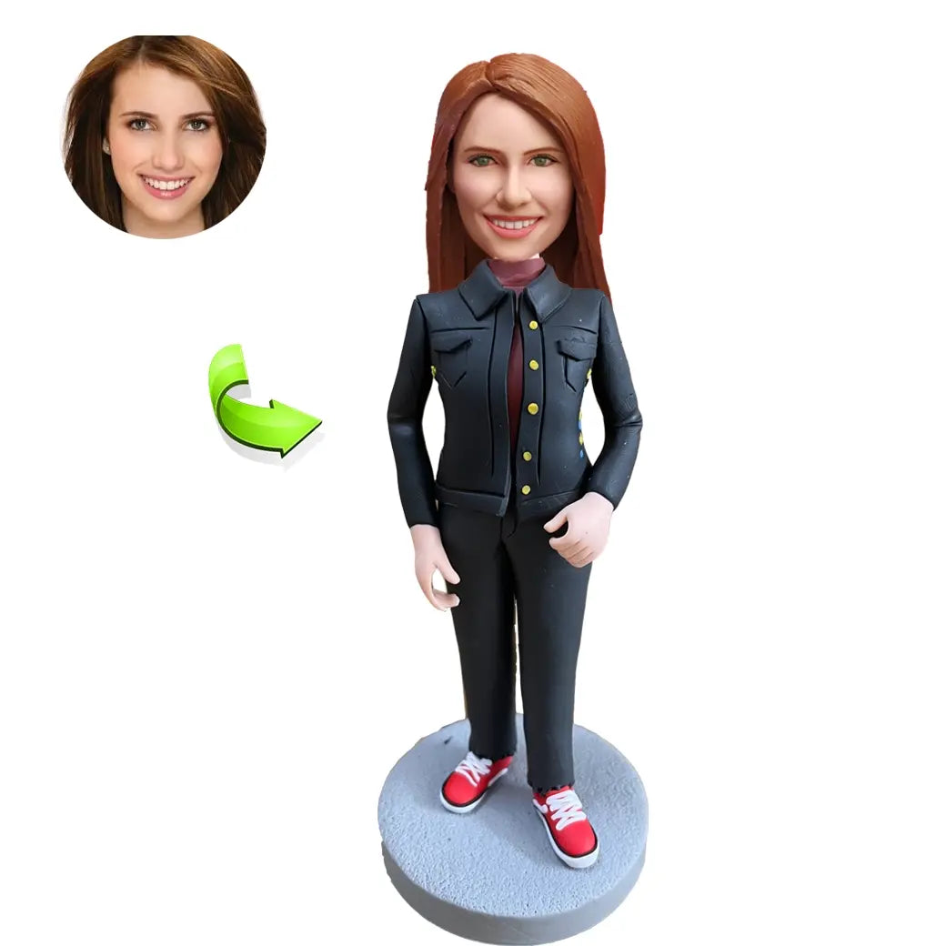 Birthday bobblehead gift box — custom single figurine