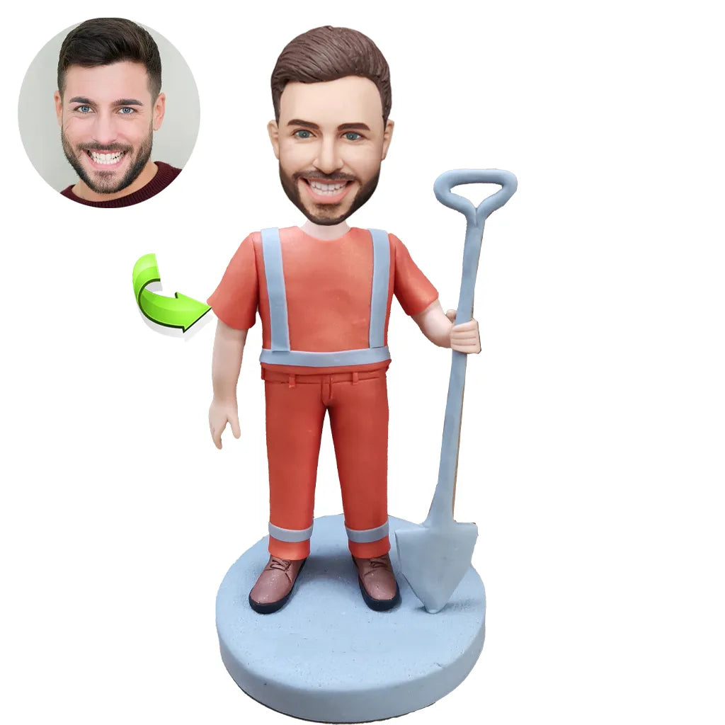Custom male bobblehead gift — unique personalized figurine for women