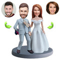 Wedding custom bobblehead of wedding 40, an adorable figurine perfect for bridal gifts or cake toppers