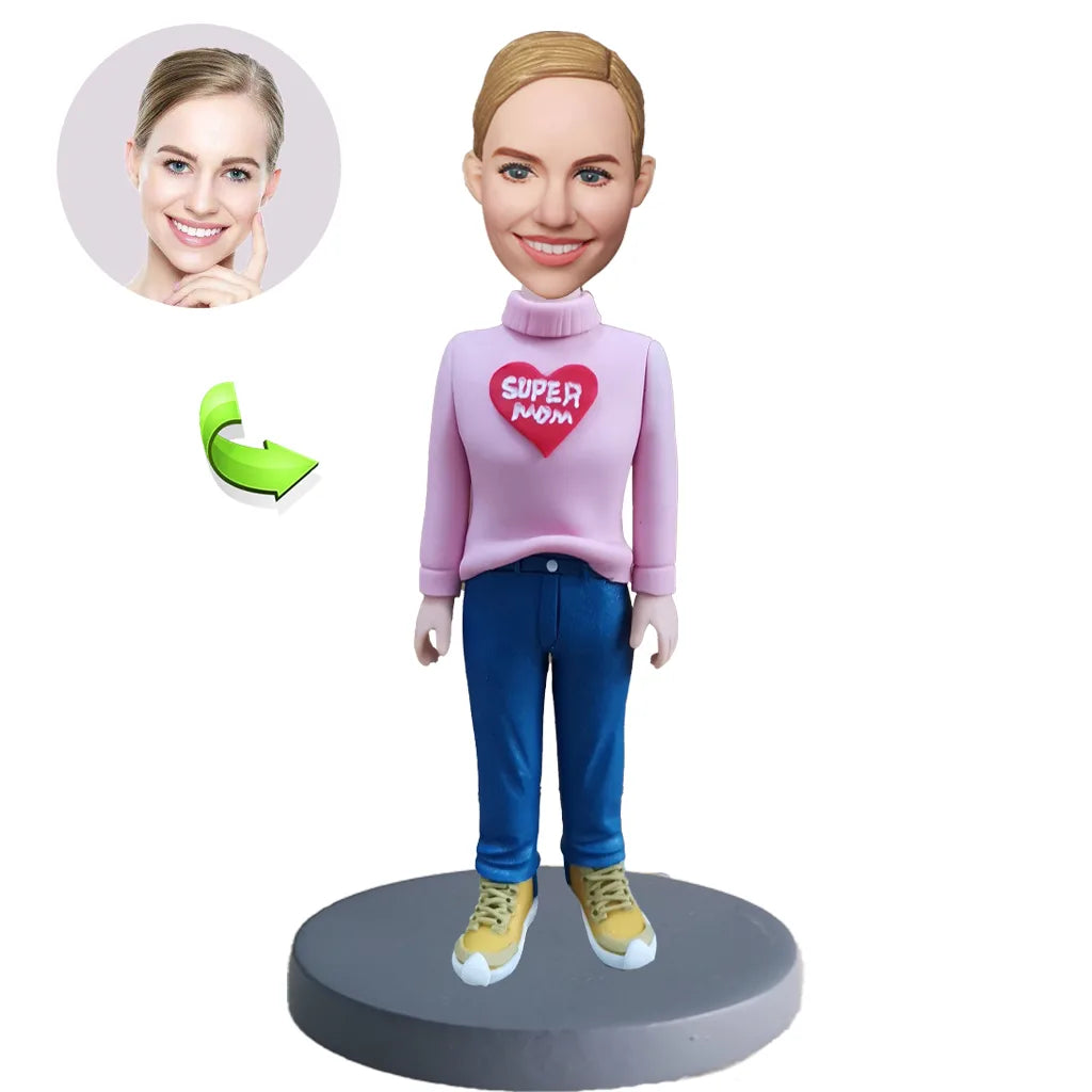 Custom bobblehead of leisure 42 representing their Leisure Activity, a unique personalized gift