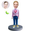 Custom bobblehead of leisure 42 representing their Leisure Activity, a unique personalized gift