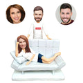 Custom bobblehead of leisure 77 representing their Leisure Activity, a unique personalized gift