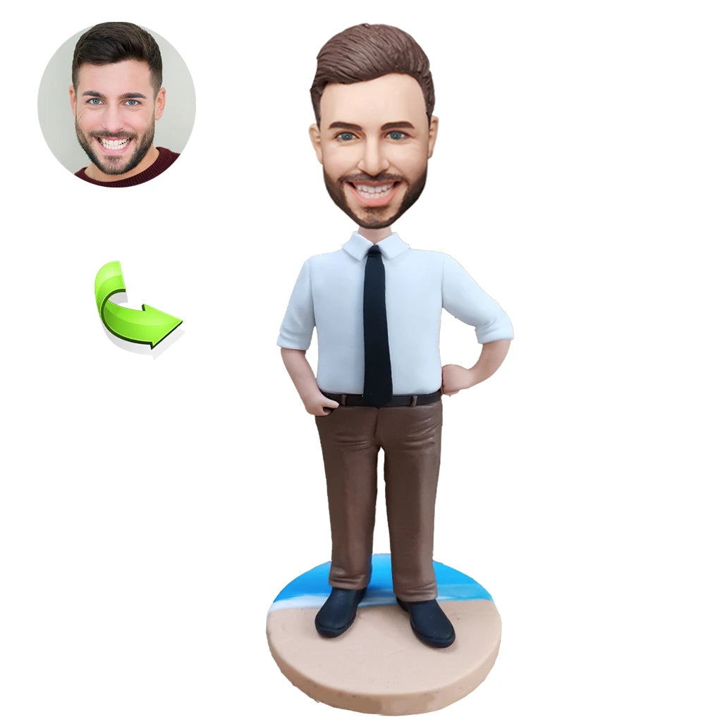 Business custom bobblehead of business 14, a professional yet light-hearted gift for colleagues