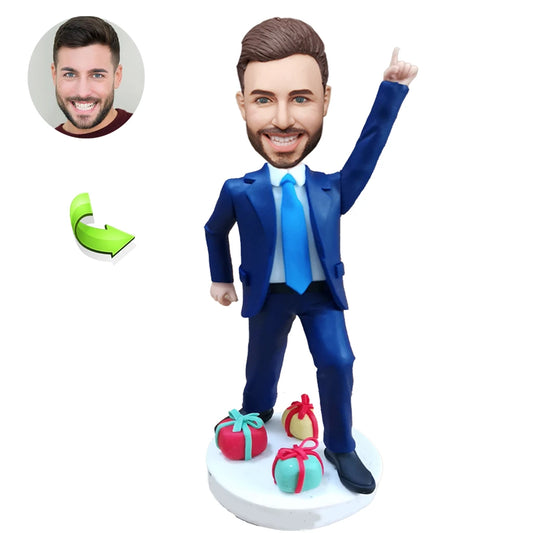 Custom Bobblehead of a Businessman Dancing Like Jackson