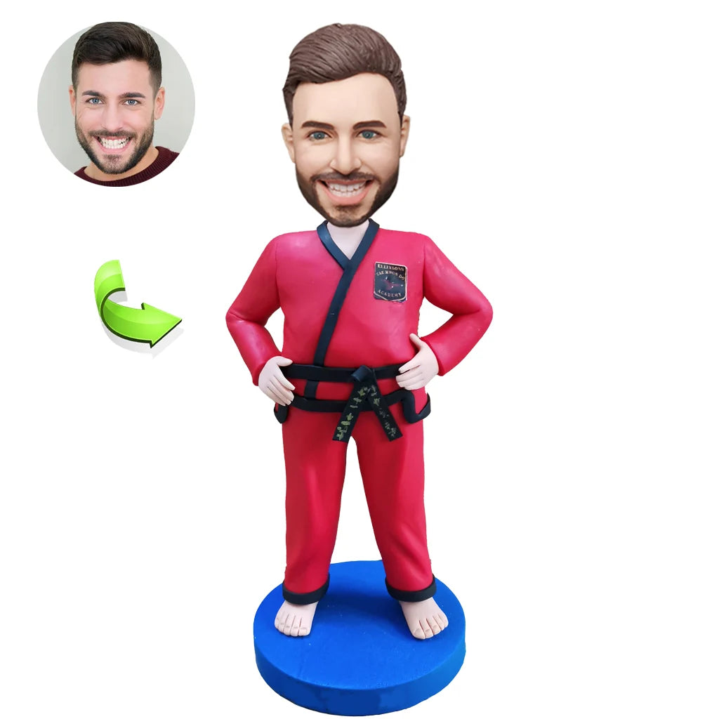 Custom sports bobblehead of sports 65 in action pose, ideal for athletes and sports fans’ gifts