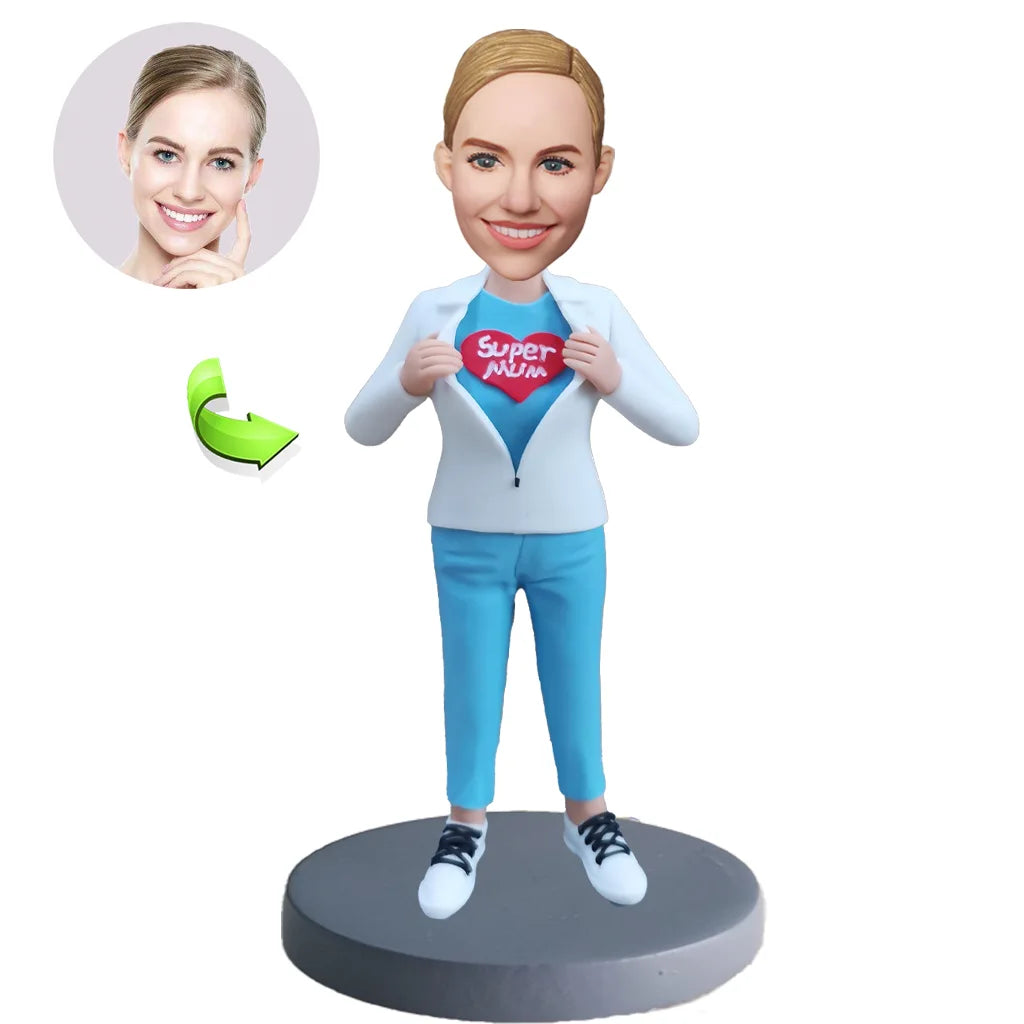Custom bobblehead of leisure 43 representing their Leisure Activity, a unique personalized gift