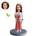 Custom female bobblehead gift — unique personalized figurine for women