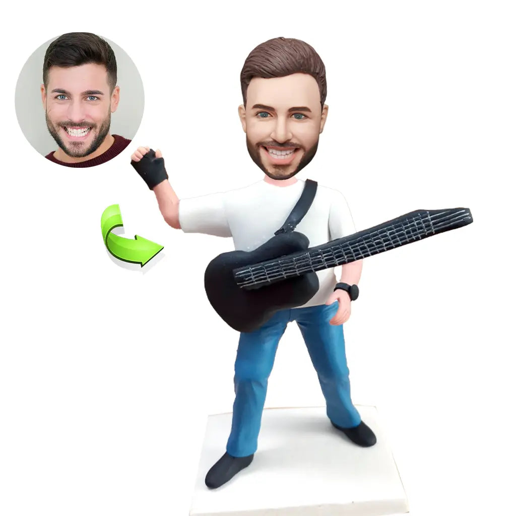 Custom Bobbleheads Guitarist Personalized Musician Figurine