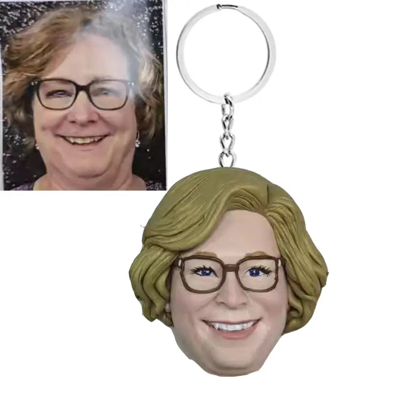 Custom bobblehead keychain of k3, a portable and fun personalized accessory