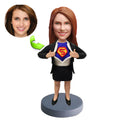 Funny custom bobblehead of funny 60, a playful and humorous personalized figurine