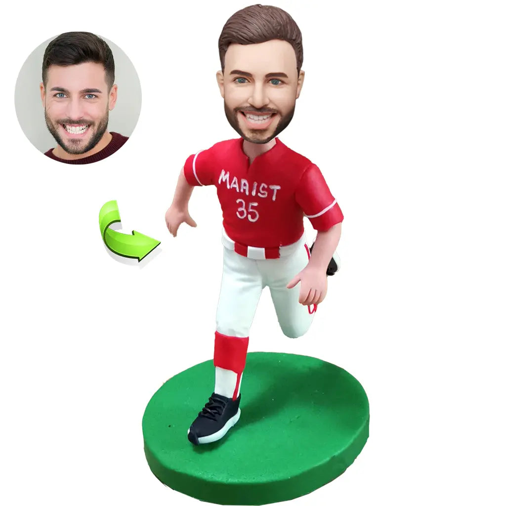 Custom sports bobblehead of sports 88 in action pose, ideal for athletes and sports fans’ gifts
