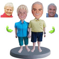Custom parents anniversary bobblehead — personalized figurine gift