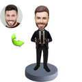 Business custom bobblehead of business 3, a professional yet light-hearted gift for colleagues