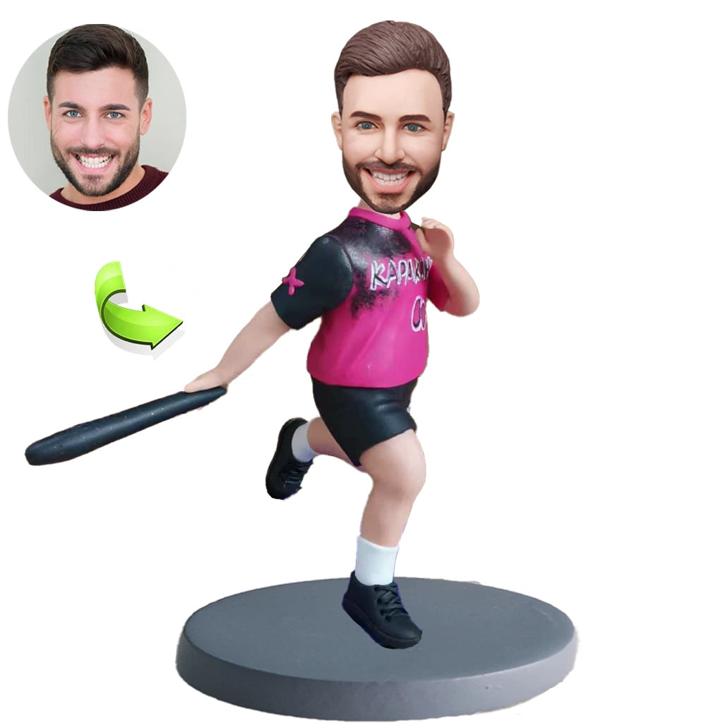 Custom male bobblehead — personalized handcrafted figurine by HappyBobbles