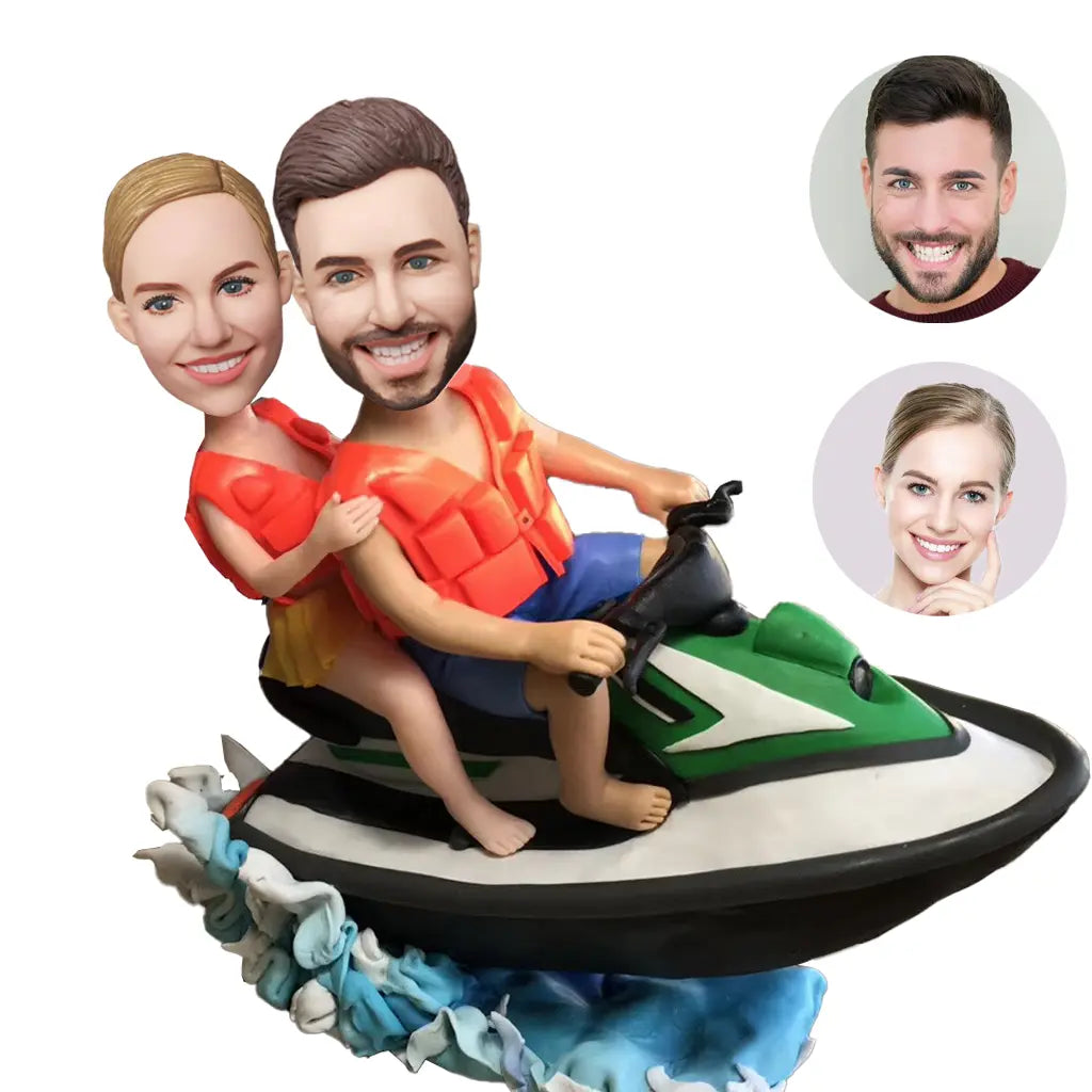 Custom Bobble Head High-End Yacht Surfing Couple Fun Keepsake