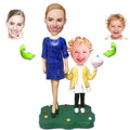 Family custom bobblehead of family 8, a heartwarming personalized gift capturing family moments