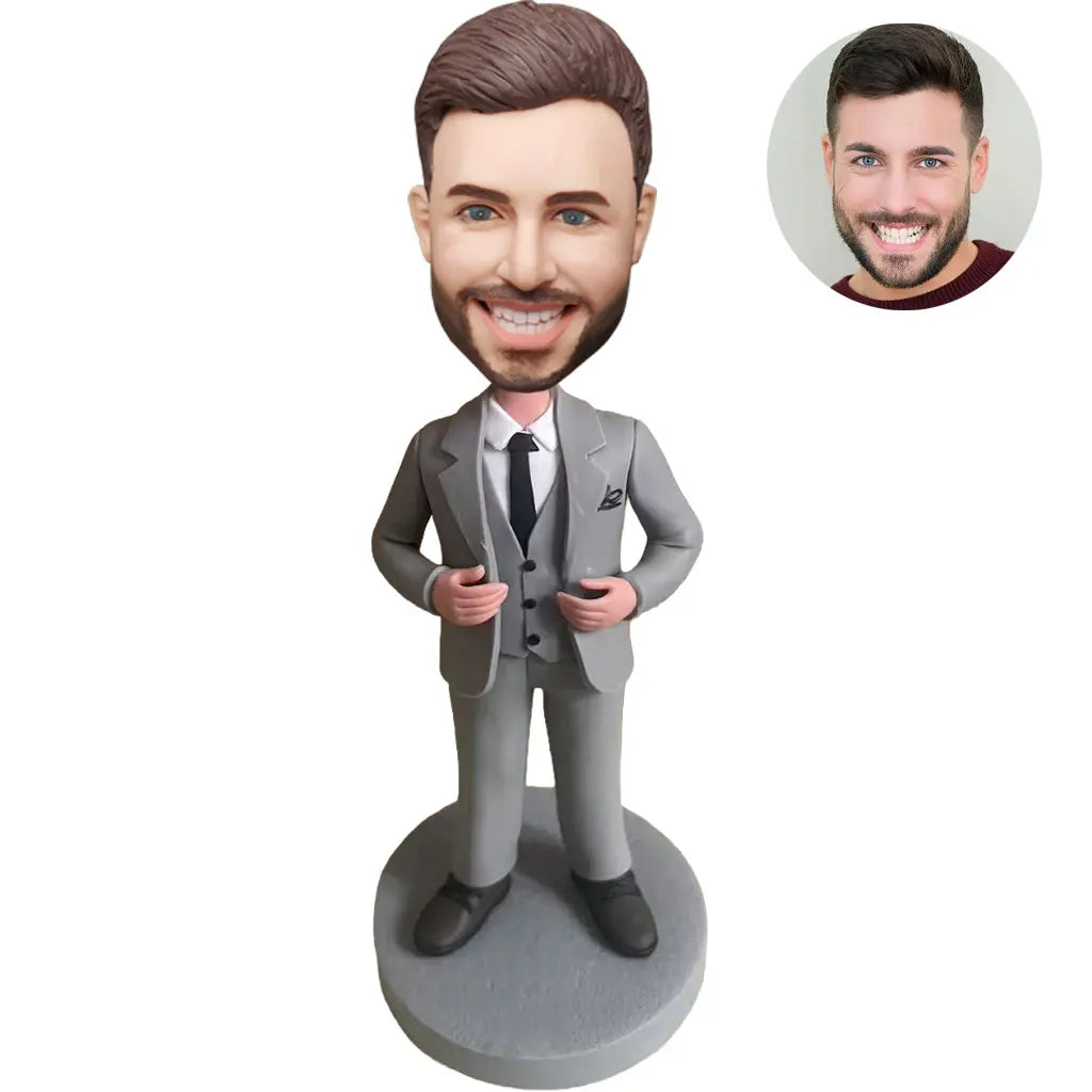 Custom Boss Bobblehead from Photo - Personalized Business Executive Gift