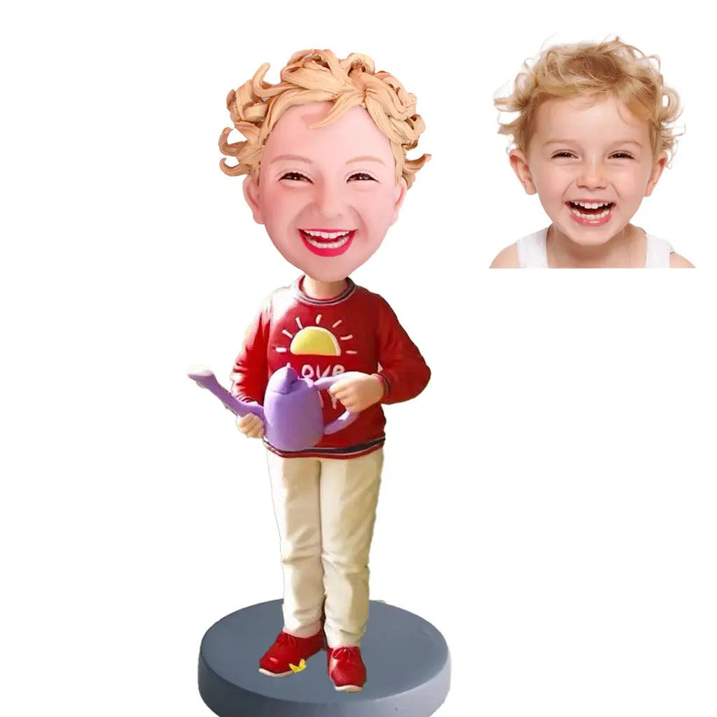 Kids custom bobblehead of kid 1, a fun and adorable personalized figurine for children