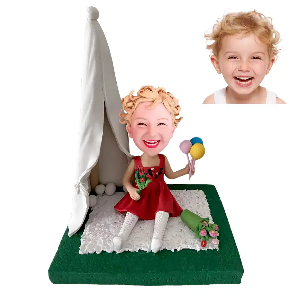 Kids custom bobblehead of kid 11, a fun and adorable personalized figurine for children