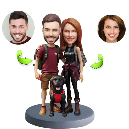 Custom pet bobblehead of pet 33, a personalized and charming gift capturing your beloved pet