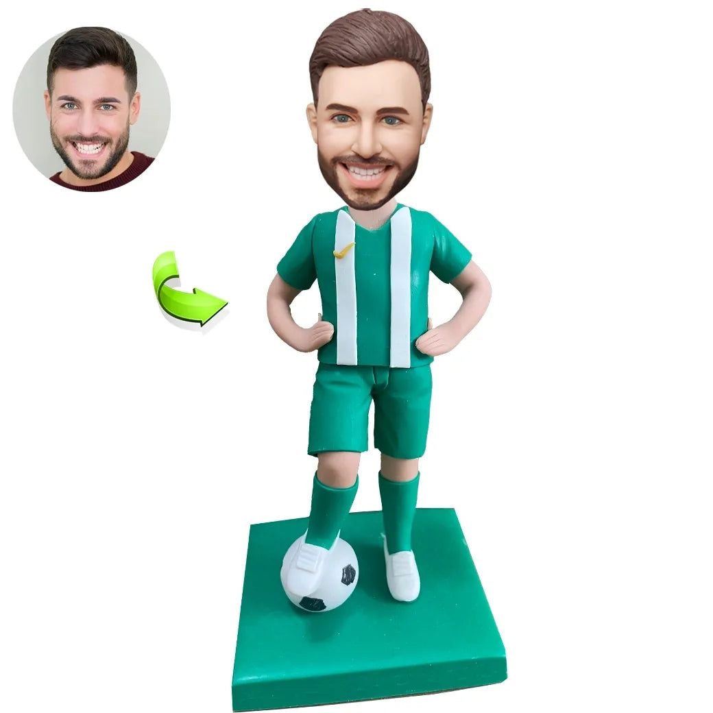 Custom sports bobblehead of sports 37 in action pose, ideal for athletes and sports fans’ gifts