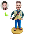 Custom bobblehead of leisure 46representing their Leisure Activity, a unique personalized gift