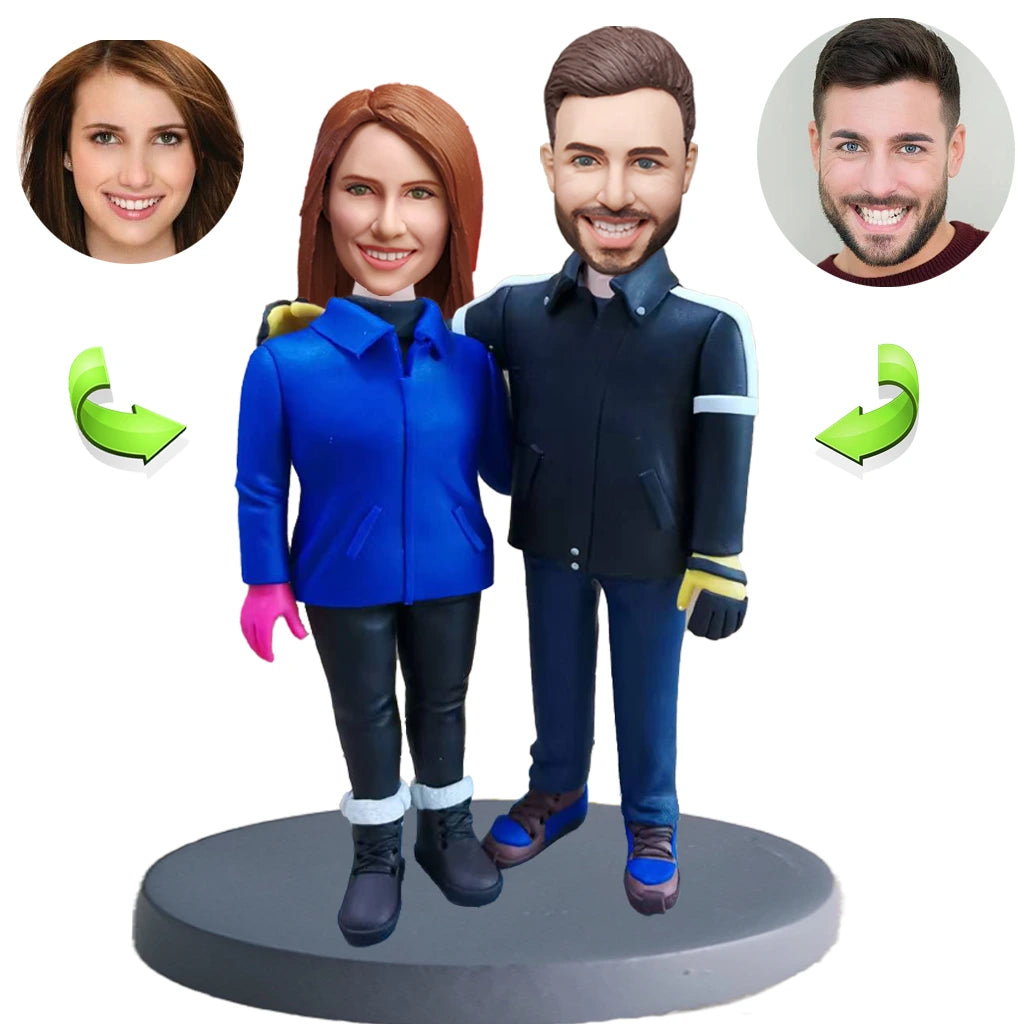 Couples custom bobblehead of couples 8, a charming keepsake for romantic occasions