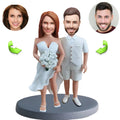 Wedding custom bobblehead of wedding 50, an adorable figurine perfect for bridal gifts or cake toppers