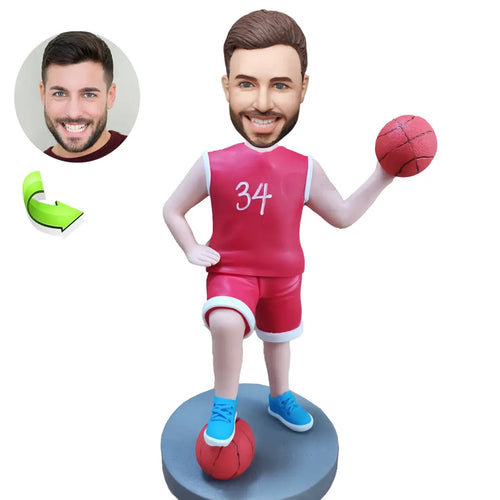 Custom sports bobblehead of sports 90 in action pose, ideal for athletes and sports fans’ gifts
