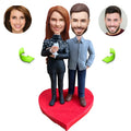 Couples custom bobblehead of couples 49, a charming keepsake for romantic occasions