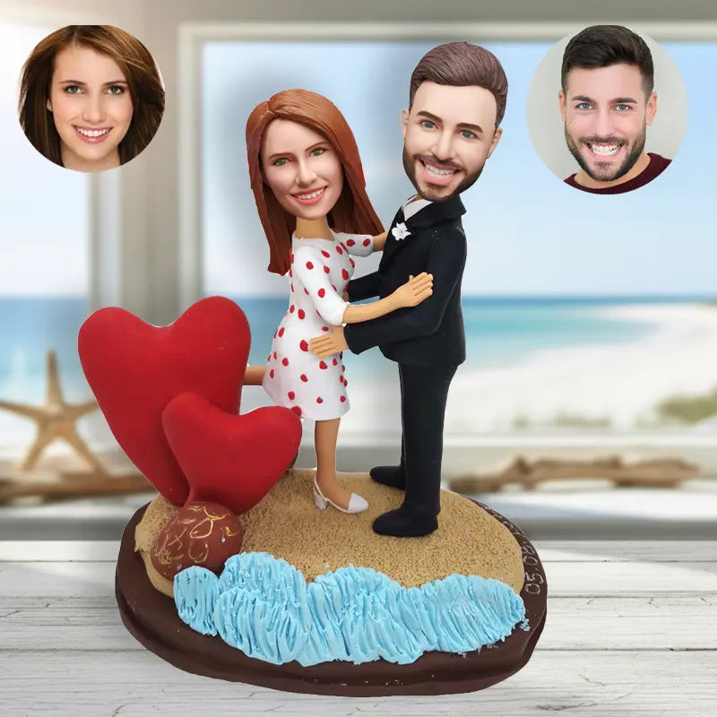 Custom couple bobblehead handmade romantic figurine personalized anniversary gift