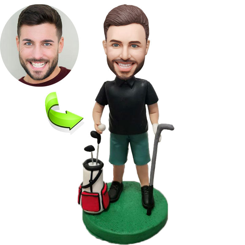Custom sports bobblehead of sports 4 in action pose, ideal for athletes and sports fans’ gifts