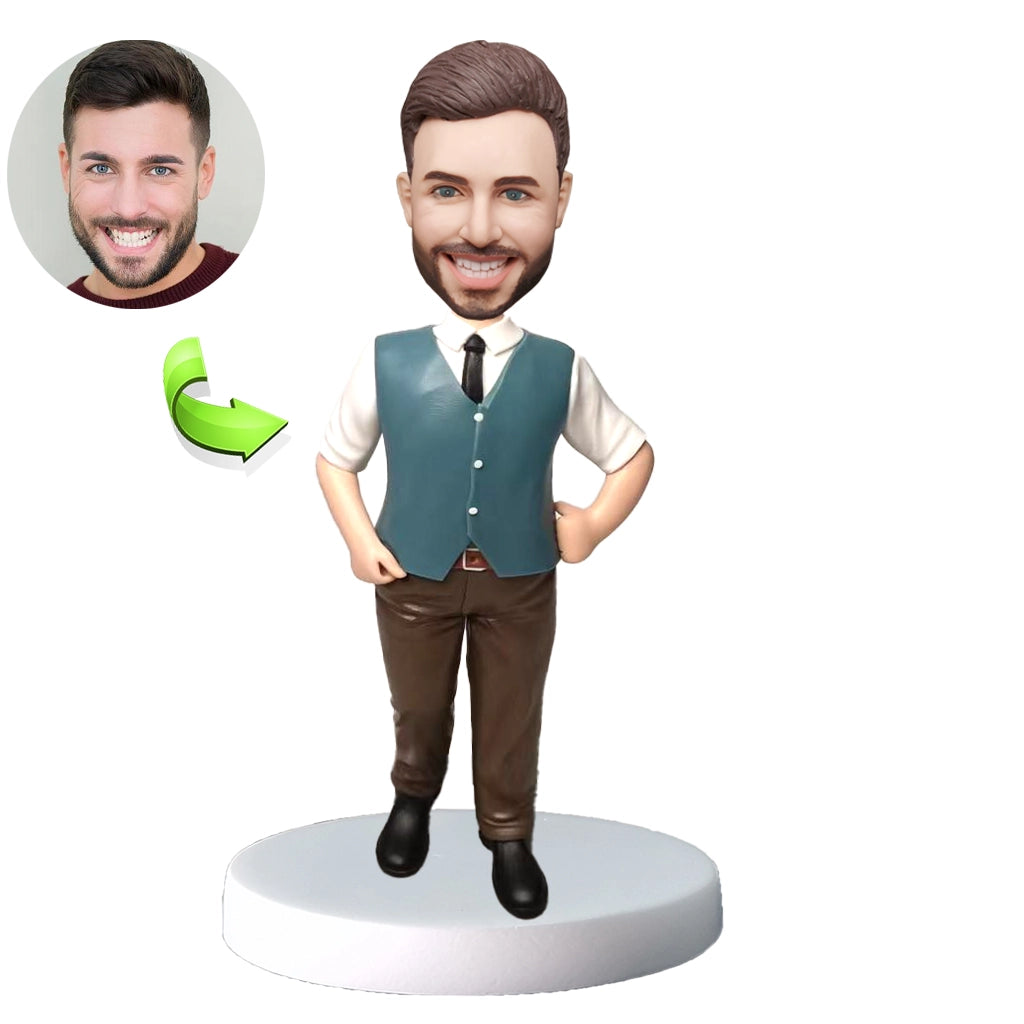 Business custom bobblehead of business 23, a professional yet light-hearted gift for colleagues