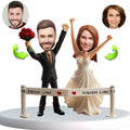 Wedding custom bobblehead of wedding 65, an adorable figurine perfect for bridal gifts or cake toppers