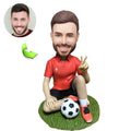 Custom sports bobblehead of sports 82 in action pose, ideal for athletes and sports fans’ gifts
