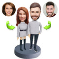 Couples custom bobblehead of couples 44, a charming keepsake for romantic occasions