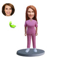 Personalized custom bobblehead of doctor 42 in doctor’s outfit, perfect for medical professionals and unique gifts