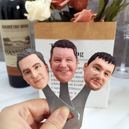 Custom bobblehead keychain of bottle opener 8, a portable and fun personalized accessory