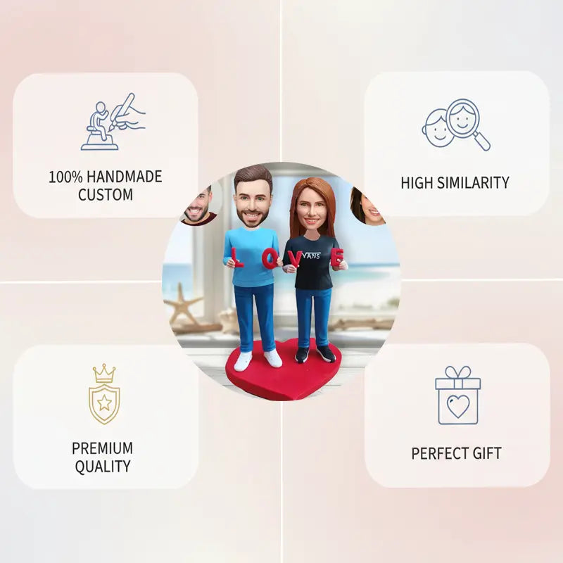 Custom pet dog bobblehead personalized gift for pet lover handmade figurine