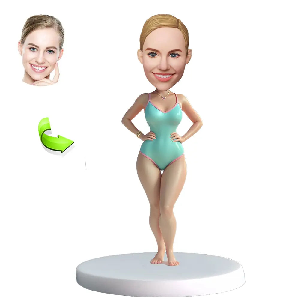 Custom bobblehead of leisure 22 representing their Leisure Activity, a unique personalized gift