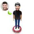 Custom bobblehead of leisure 103 representing their Leisure Activity, a unique personalized gift