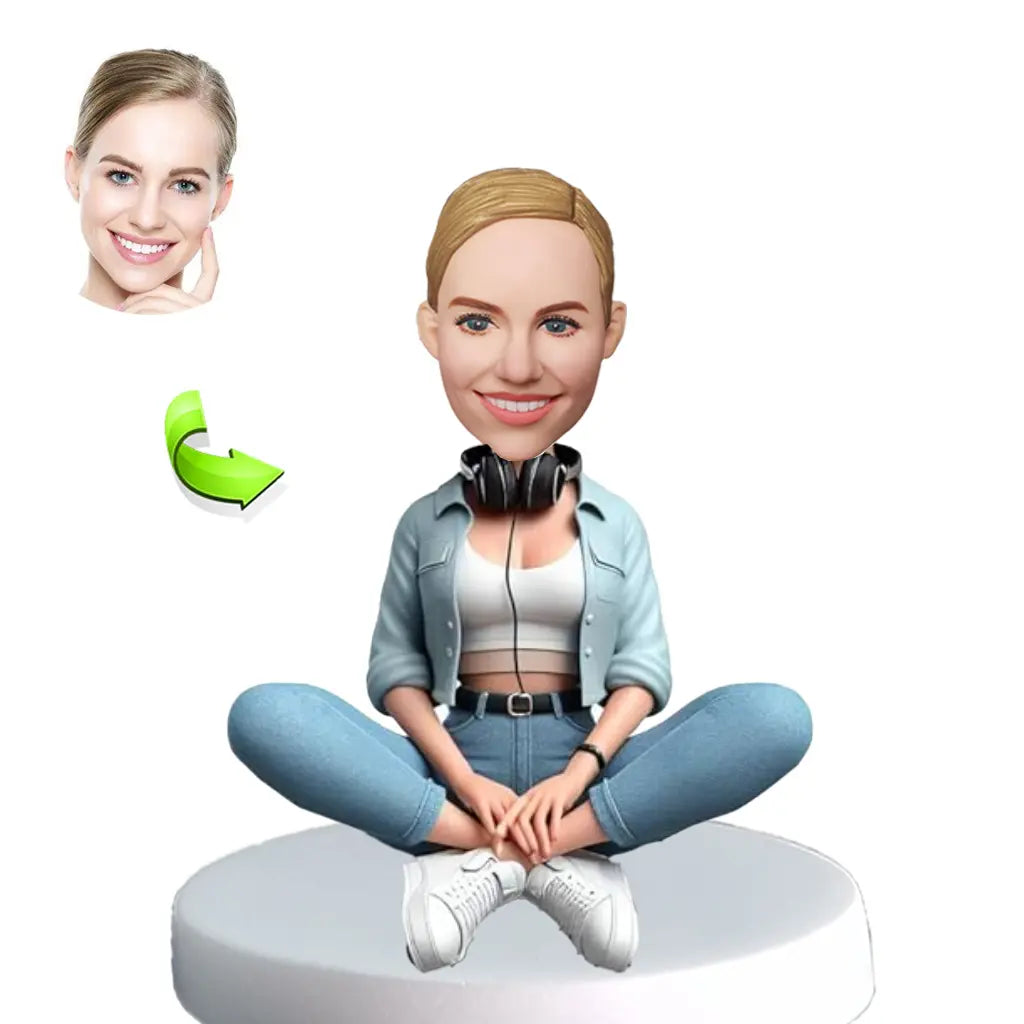 Custom bobblehead of leisure 21 representing their Leisure Activity, a unique personalized gift