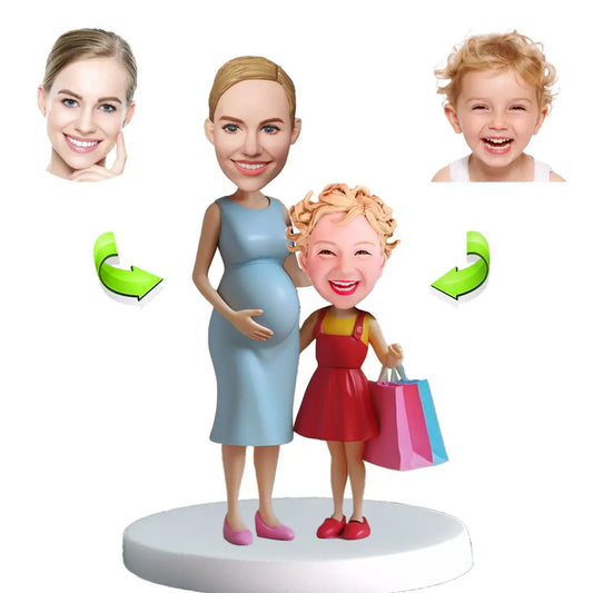 Family custom bobblehead of family 24, a heartwarming personalized gift capturing family moments