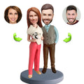Couples custom bobblehead of couples 51, a charming keepsake for romantic occasions