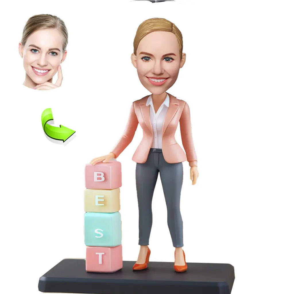 Business custom bobblehead of business 35, a professional yet light-hearted gift for colleagues
