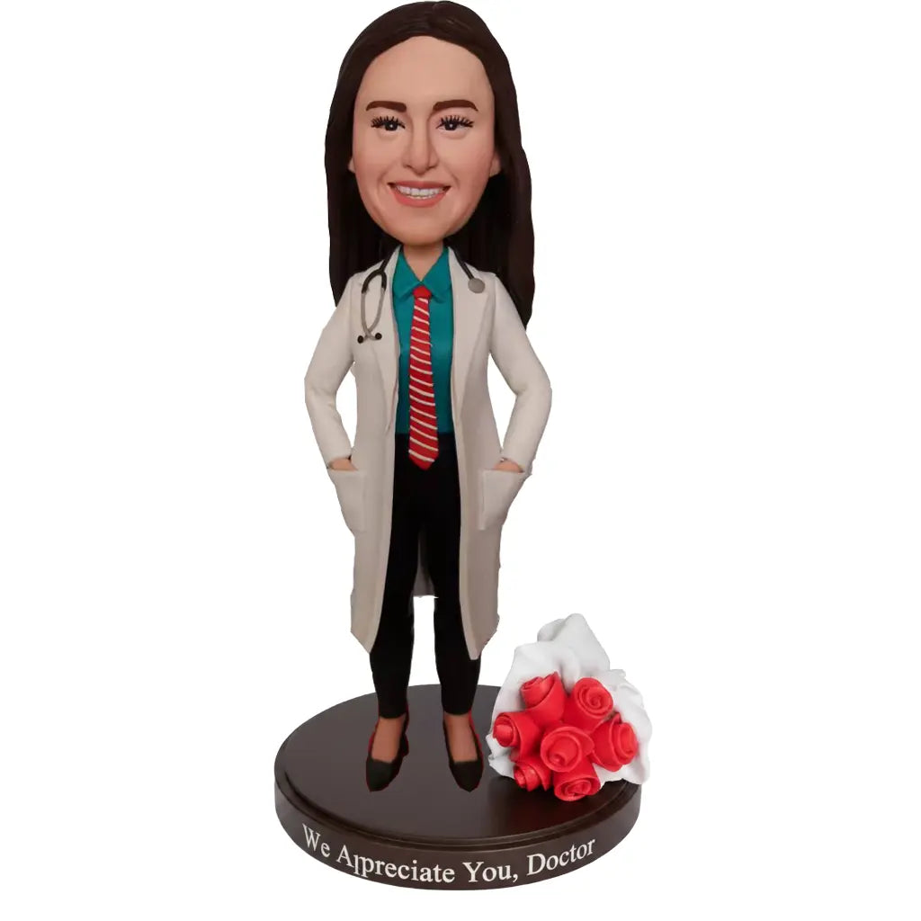 Custom Doctor Bobblehead Personalized Medical Professional Gift