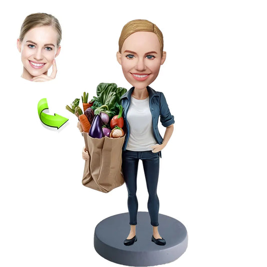 Custom bobblehead of leisure 18 representing their Leisure Activity, a unique personalized gift