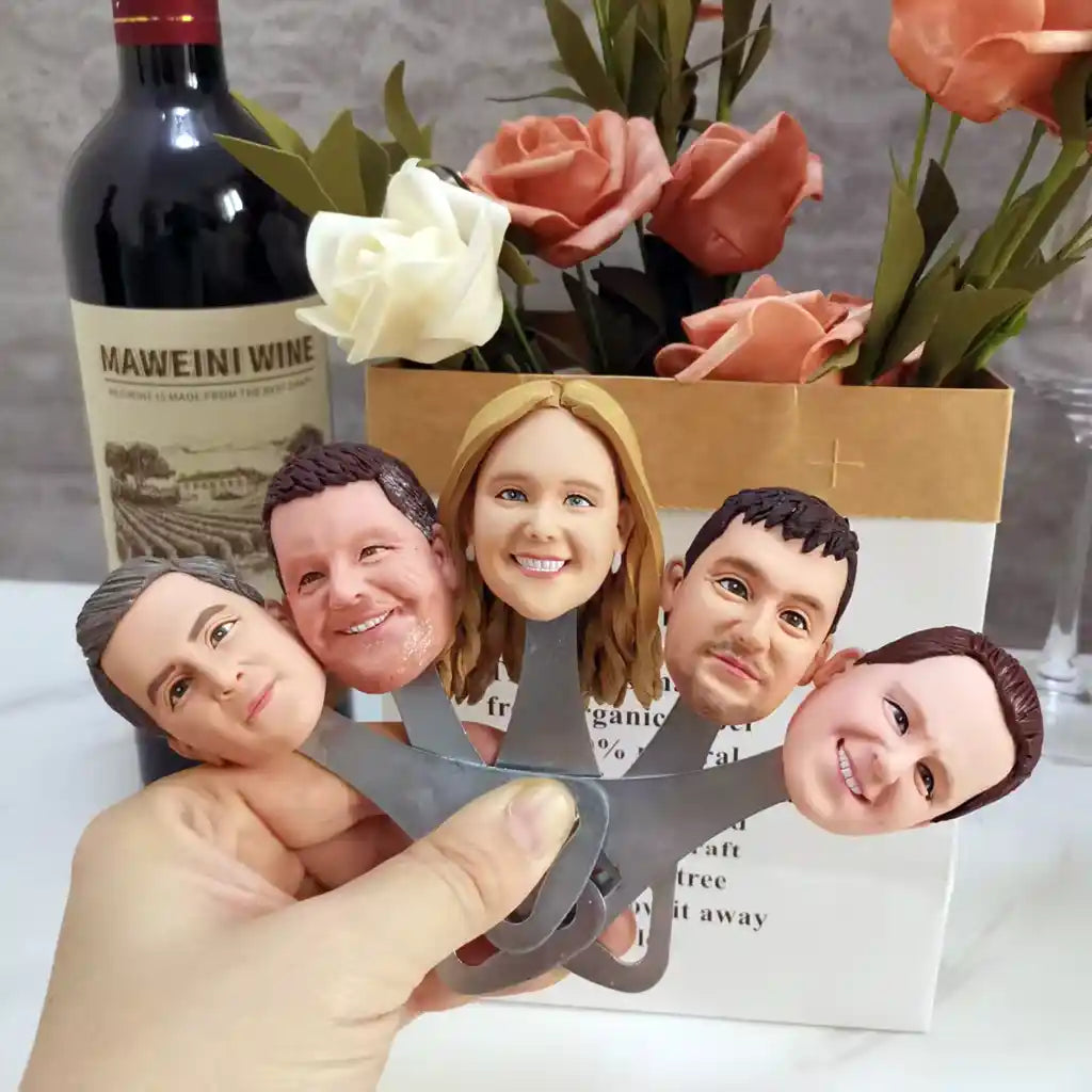 Custom bobblehead keychain of bottle opener 12, a portable and fun personalized accessory